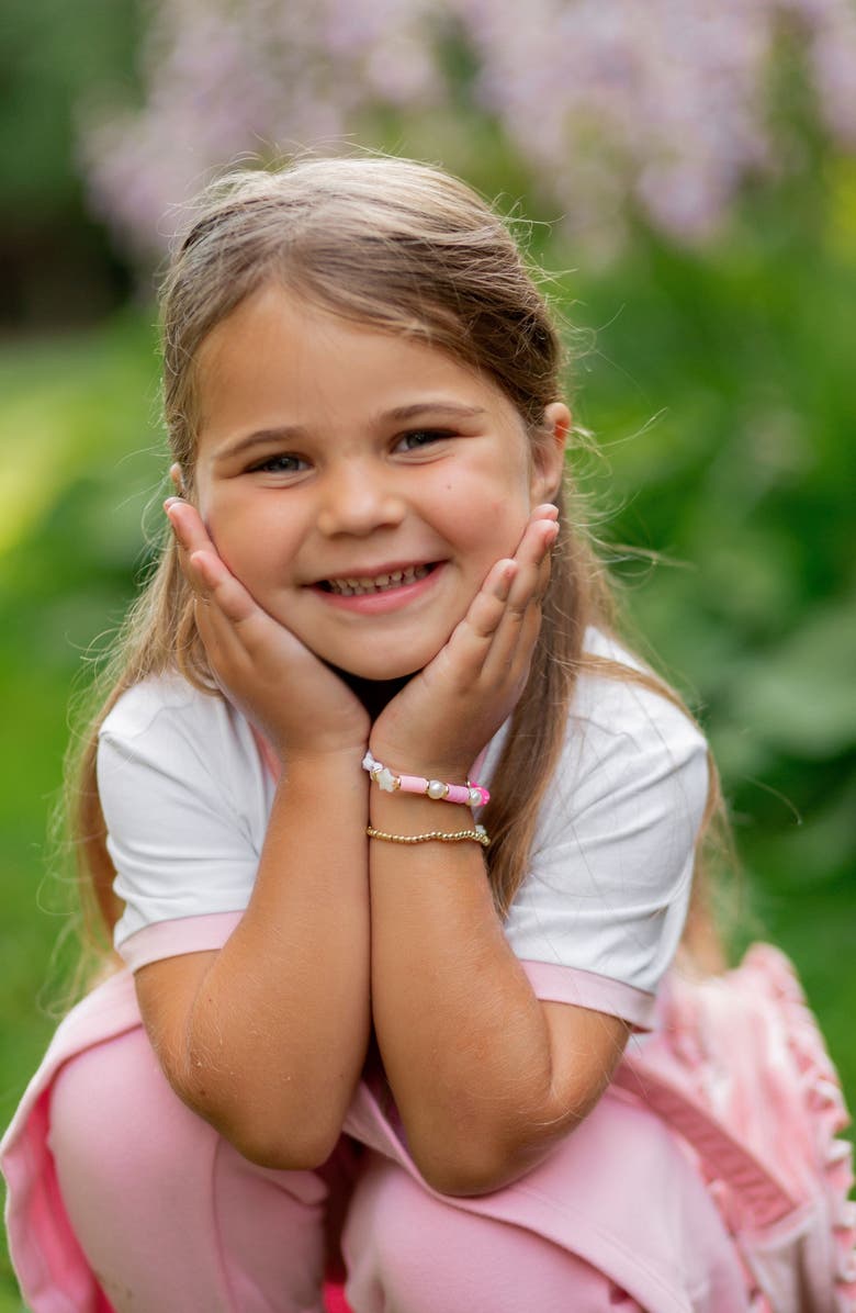 Bits & Bows Dance Girls' Bracelet, Alternate, color, Pink