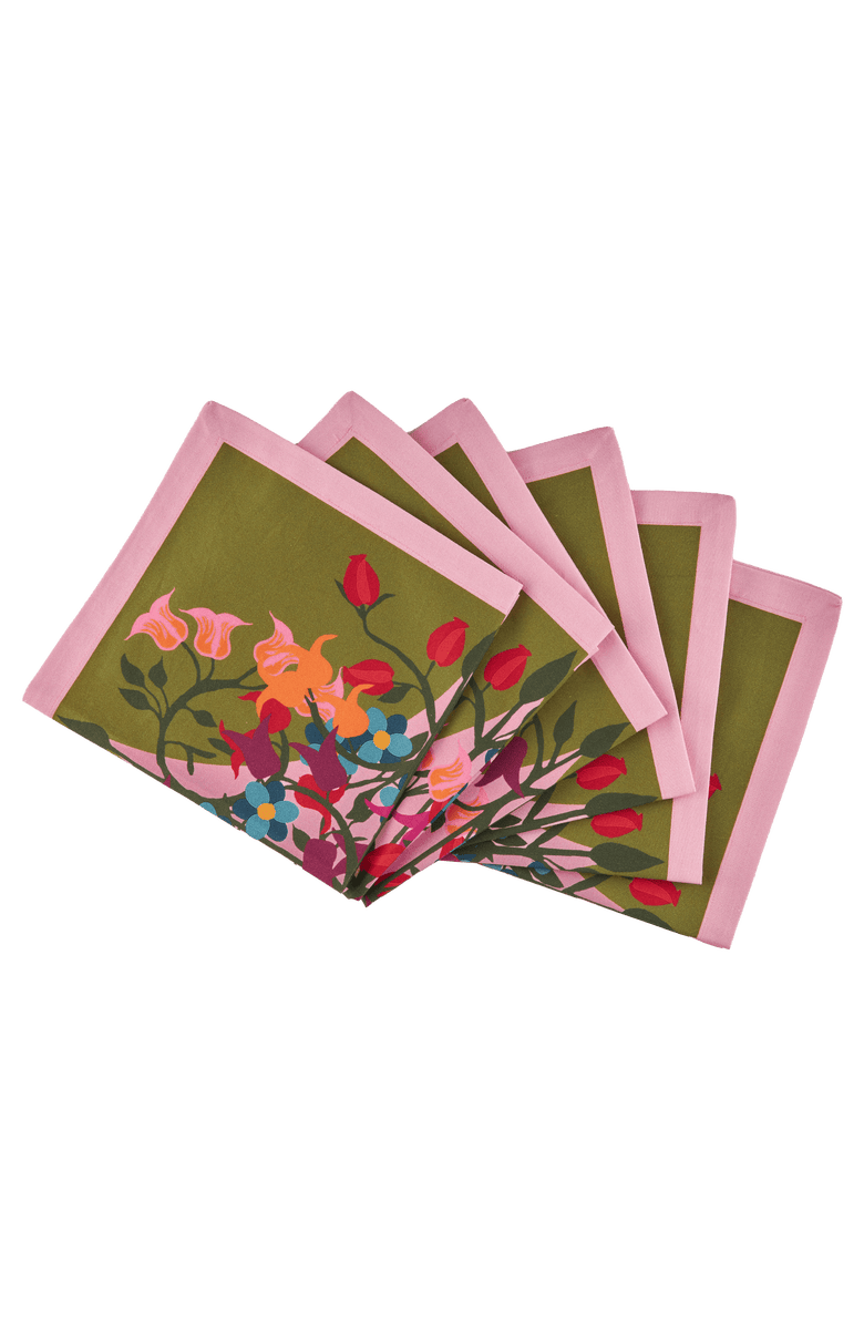 Sophie Williamson Design Napkins - Set of 6, Main, color, Green