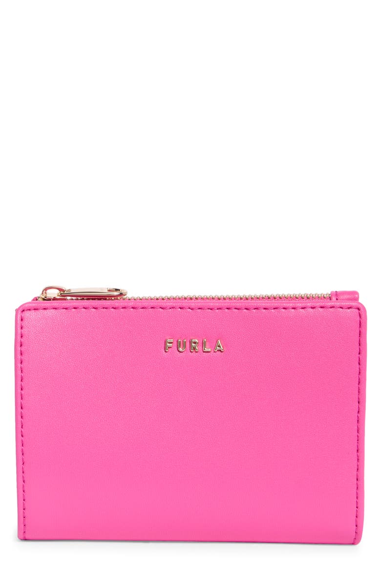 Bifold Zip Wallet, Main, color, POWER PINK