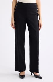 Anne Klein Sailor Wide Leg Pants
