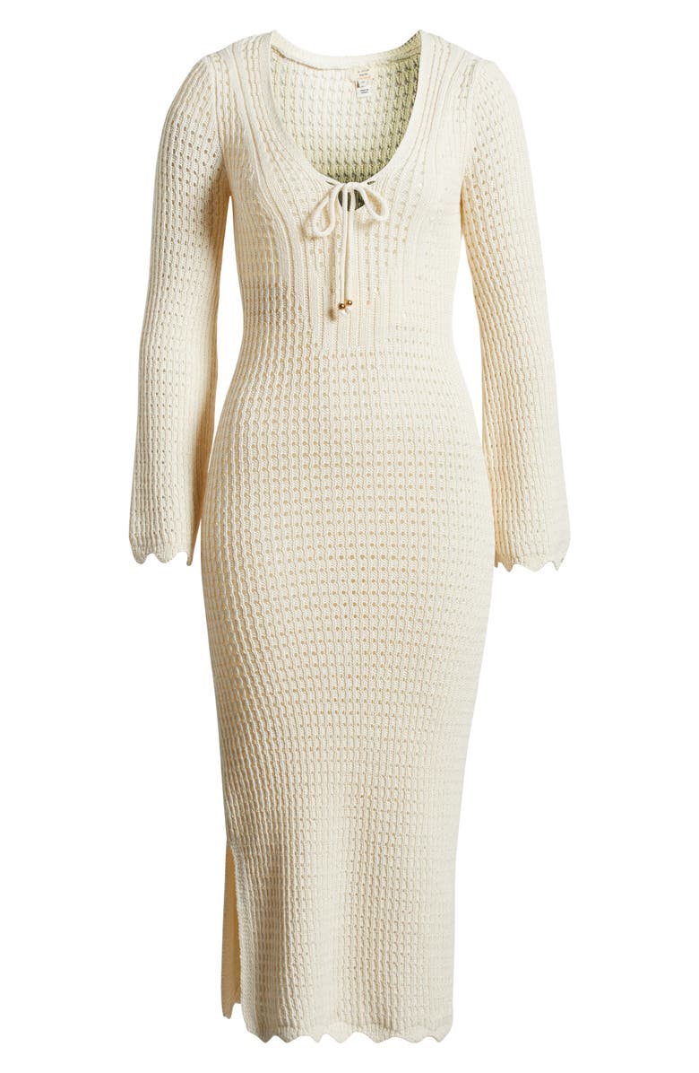 River Island Crochet Cover-Up Maxi Dress, Alternate, color,