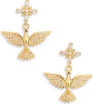 EYE CANDY LOS ANGELES Cubic Zirconia Phoenix Drop Earrings