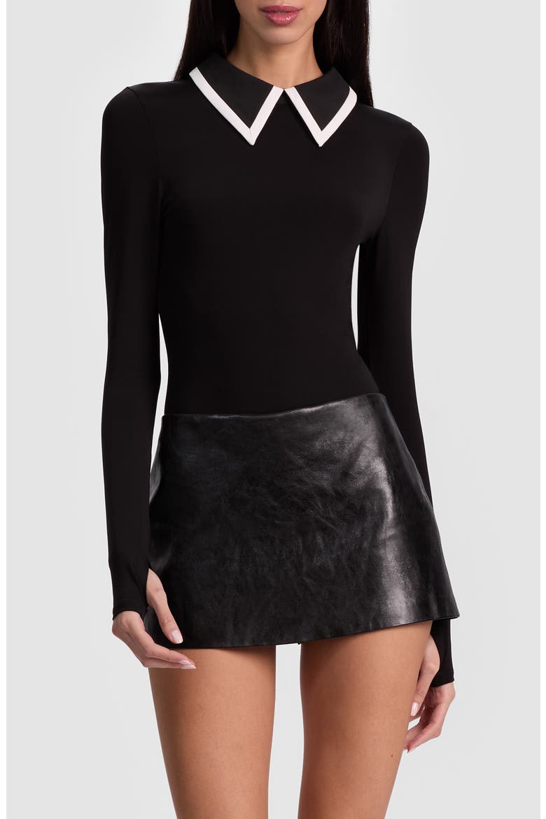 Keenan Polo Bodysuit, Main, color, BLACK