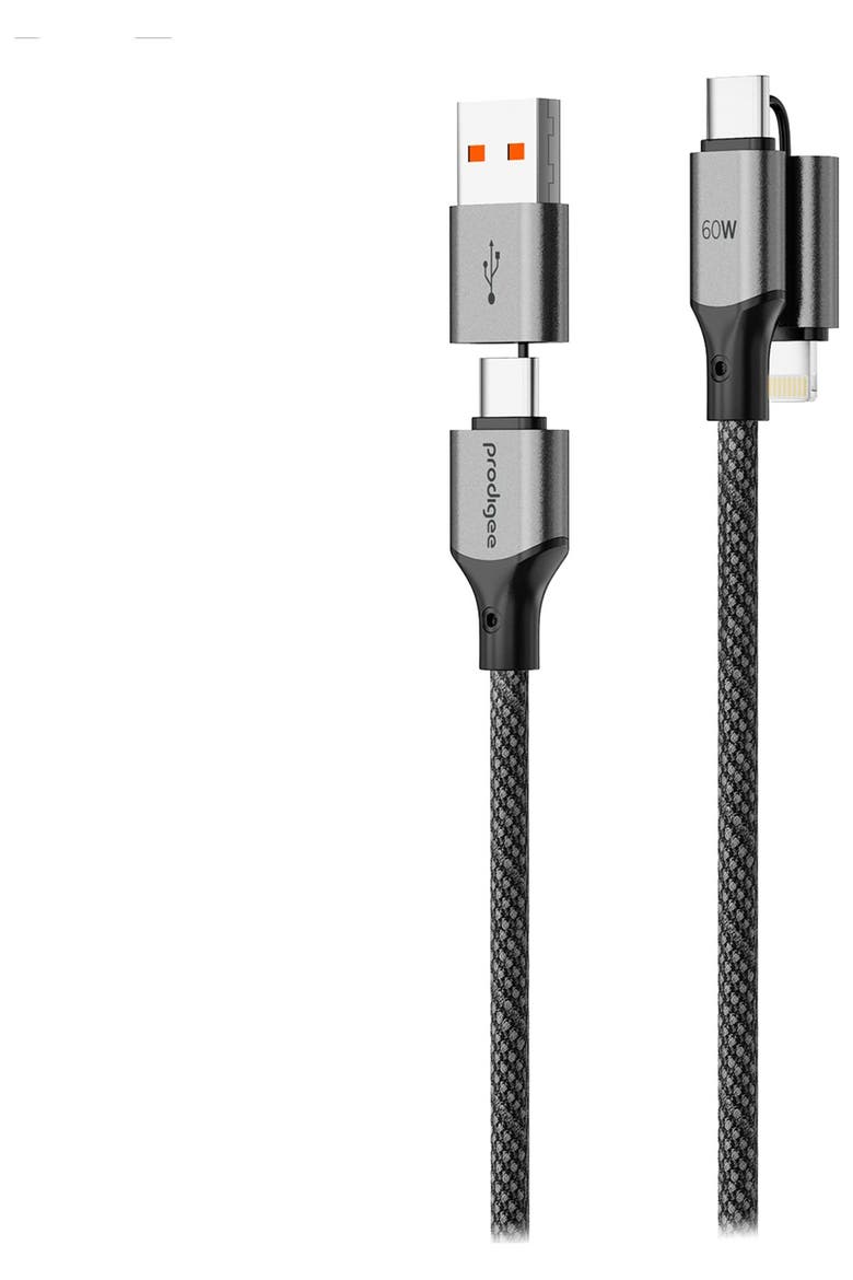Energee 4-in-1 Flex Cable 60W, Alternate, color, Black