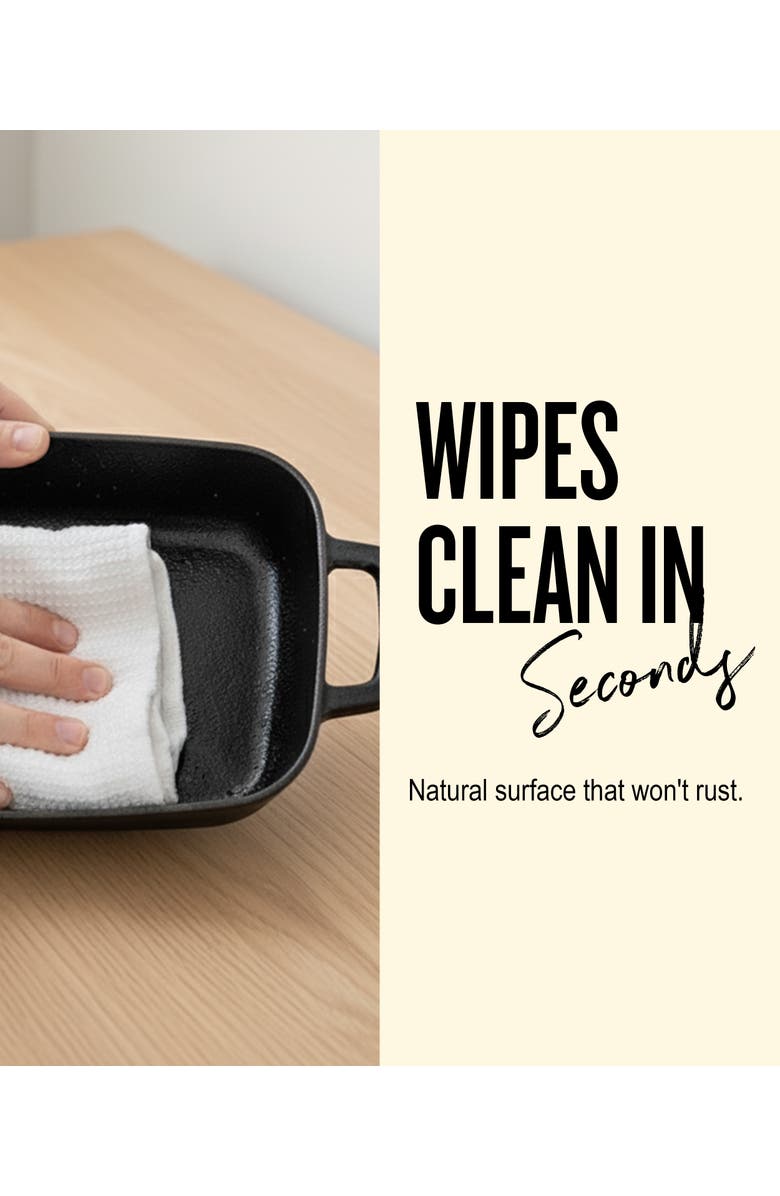 Alva Nori Enameled Cast Iron Backing Dish & Roasting Pan - 12x8, Alternate, color, Black