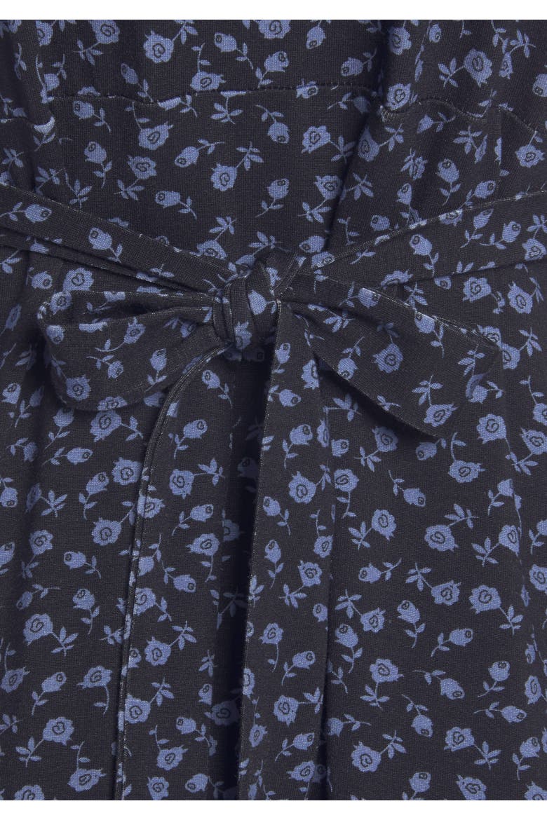 Short Sleeve Print Dress, Alternate, color, Blue Printed