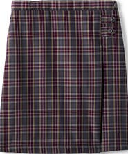 Lands' End School Uniform Girls Plaid A-line Skirt Below the Knee