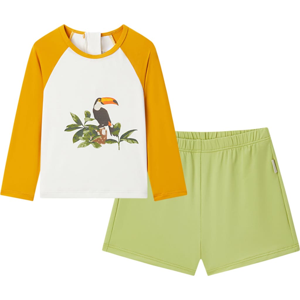 Milkbarn Long Sleeve Shirt And Trunks Swim Set