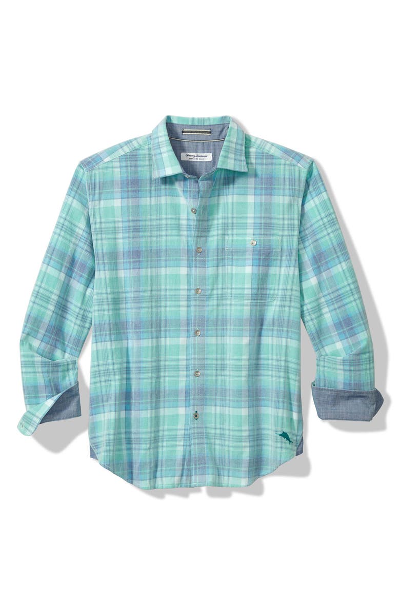 Tommy Bahama Coastline Tranquil Check Cotton Corduroy Button-Up Shirt, Alternate, color,