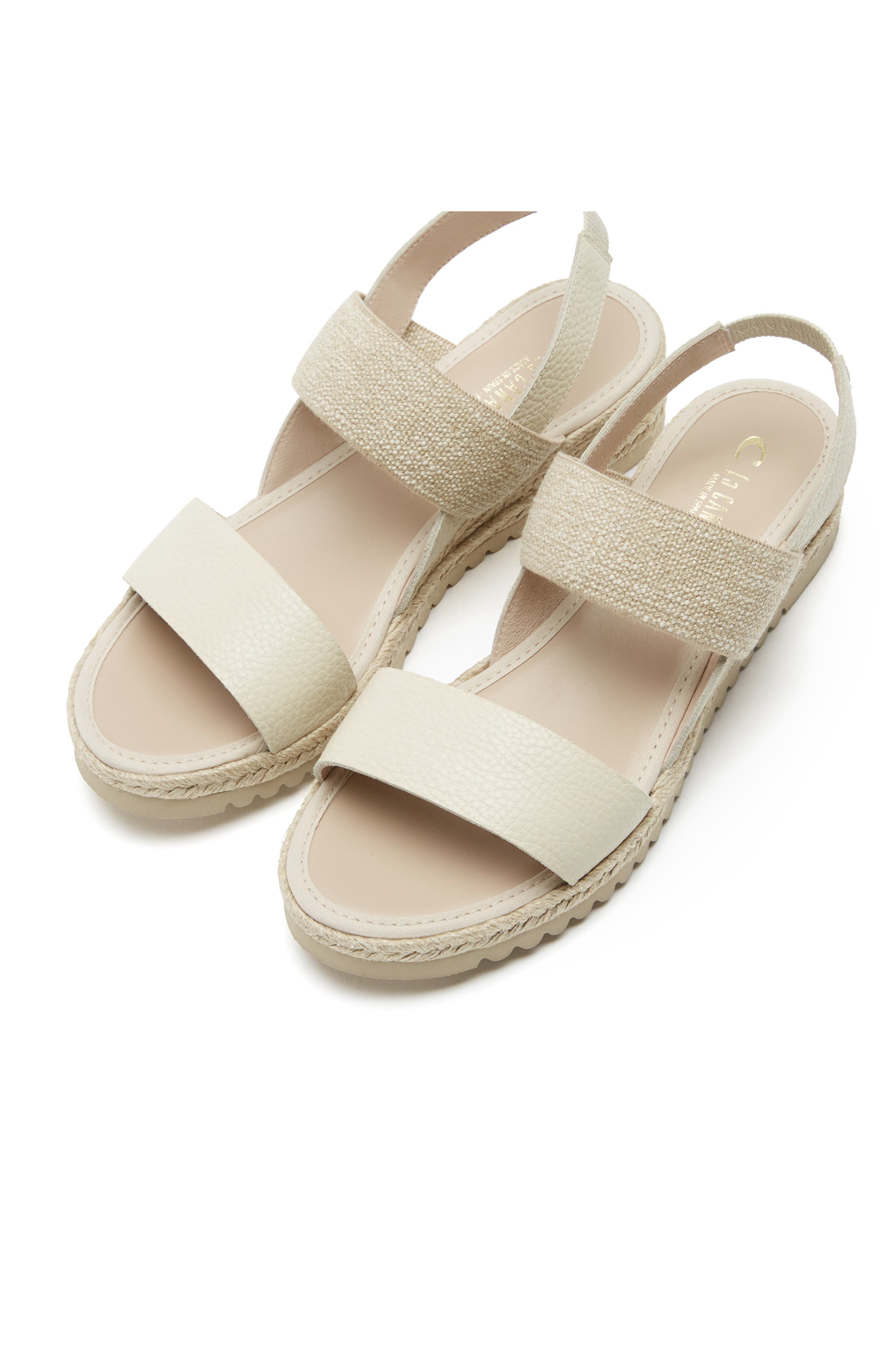 Rica Espadrille Wedge Sandal, Alternate, color, MILK PEBBLE
