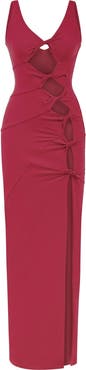 Jendue US Sara Dress - Elegant Cut-Out Maxi | Event Wear