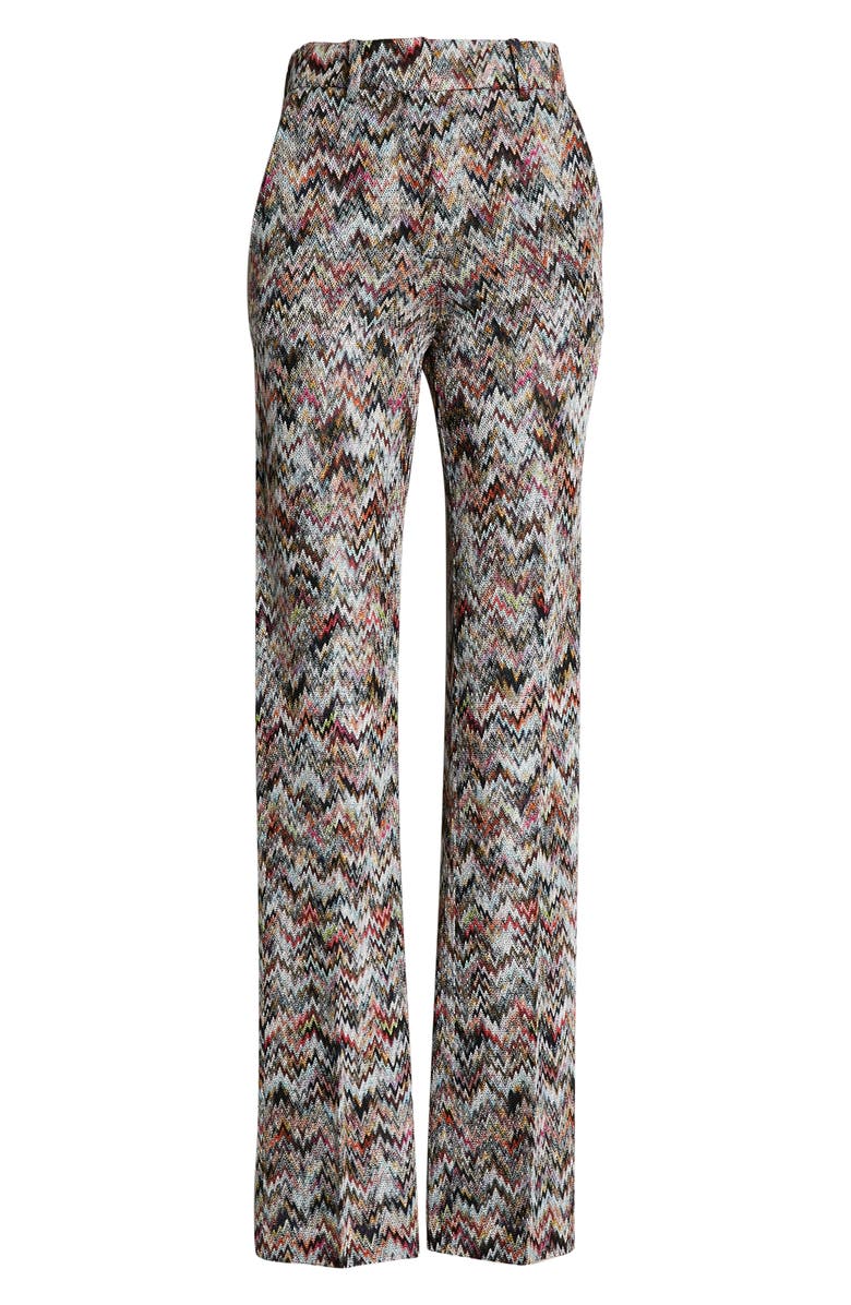 Missoni Snakeskin Pattern Zigzag Knit Pants, Alternate, color,