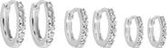 Girls Crew Set of 3 Huggie Hoop Earrings