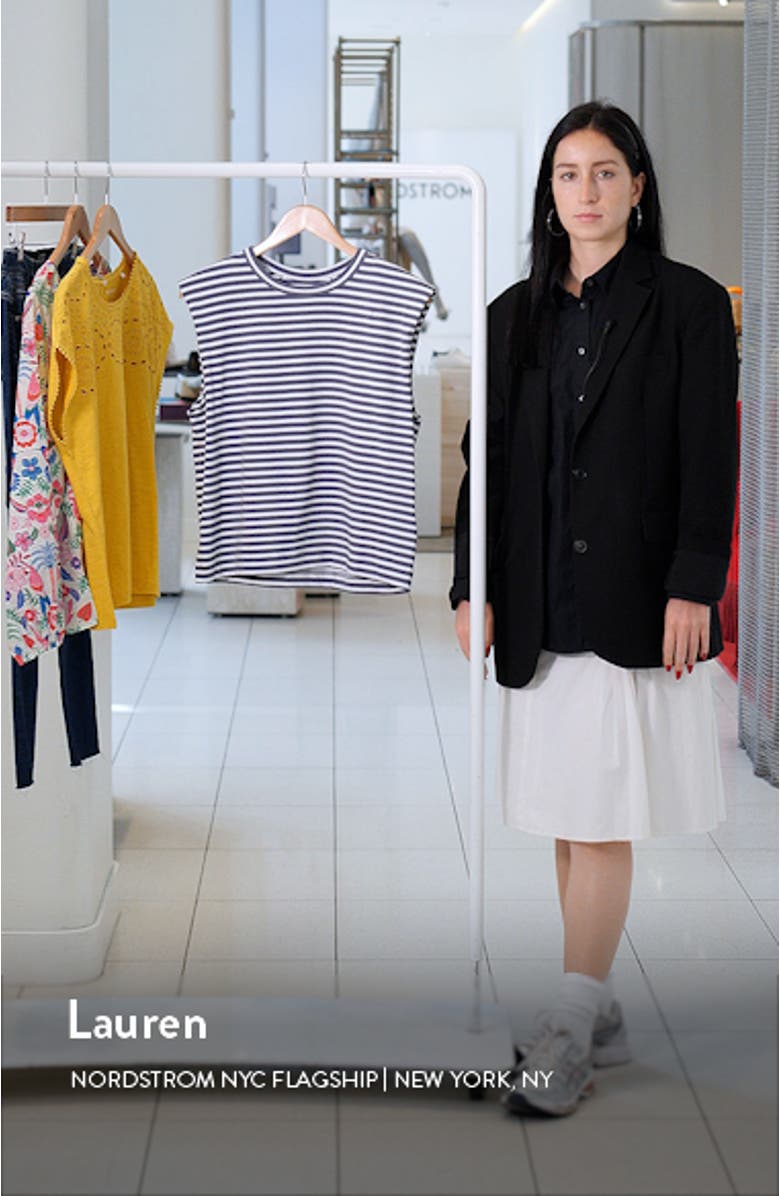 Stripe Structured Muscle Tee, sales video thumbnail