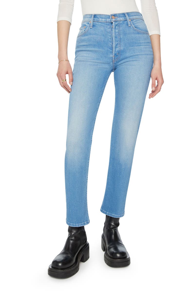 MOTHER The Tomcat High Waist Crop Straight Leg Jeans, Main, color, 