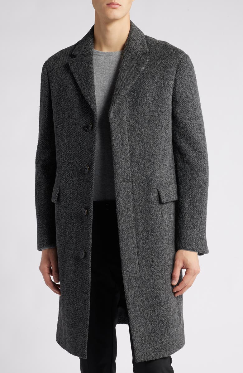 Cardinal of Canada Mercer Herringbone Wool Blend Coat, Main, color, 