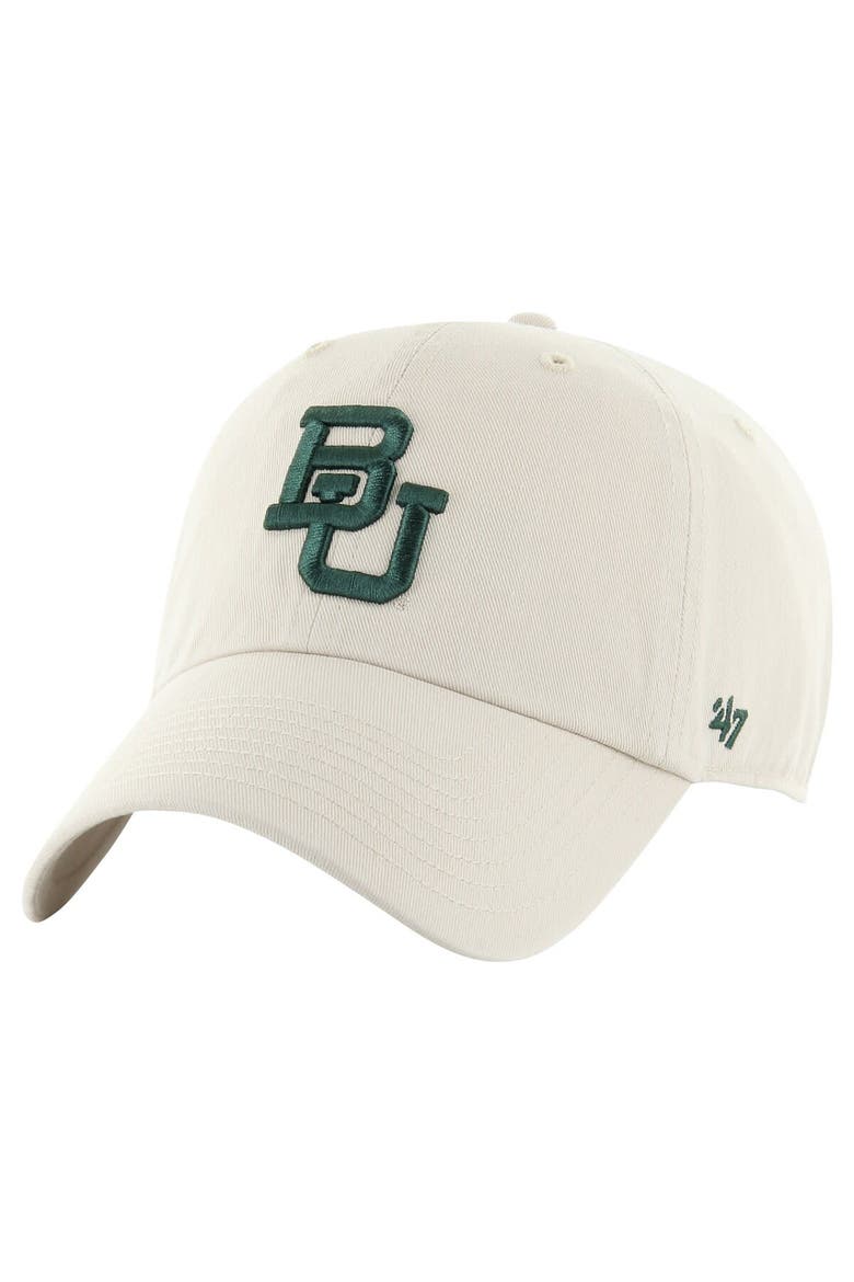 Men's '47 Cream Baylor Bears Vintage Clean Up Adjustable Hat, Main, color, Cream