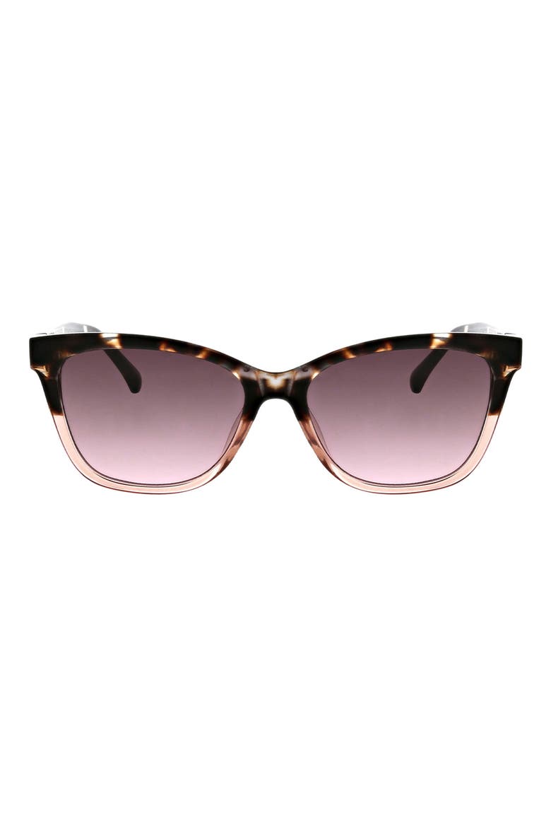 Classic Square 54mm Sunglasses, Main, color, BLUSH TORT FADE