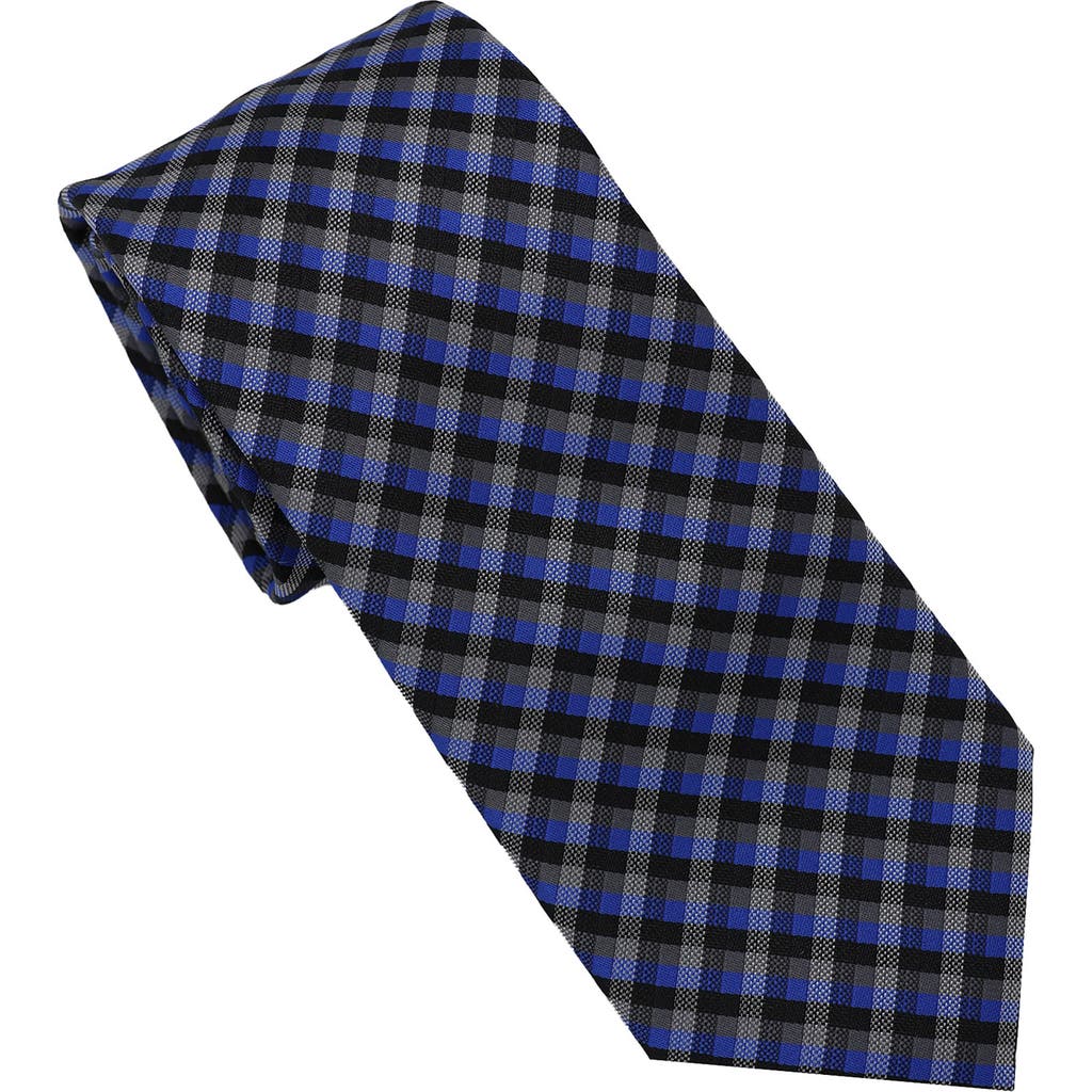 Karl Lagerfeld Paris Gingham Print Tie In Blue