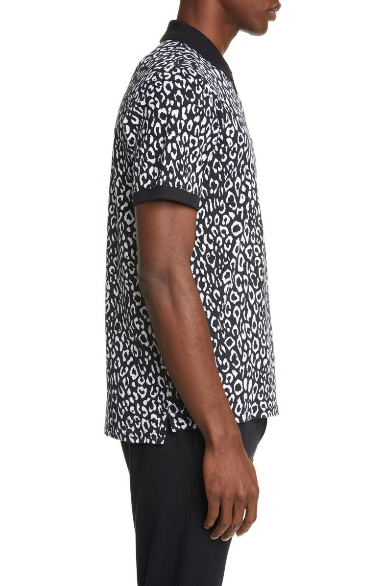Ovadia Leopard Piqué Polo, Alternate, color,