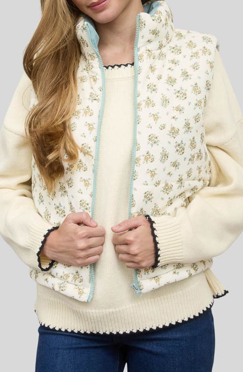 Printed Quilted Vest