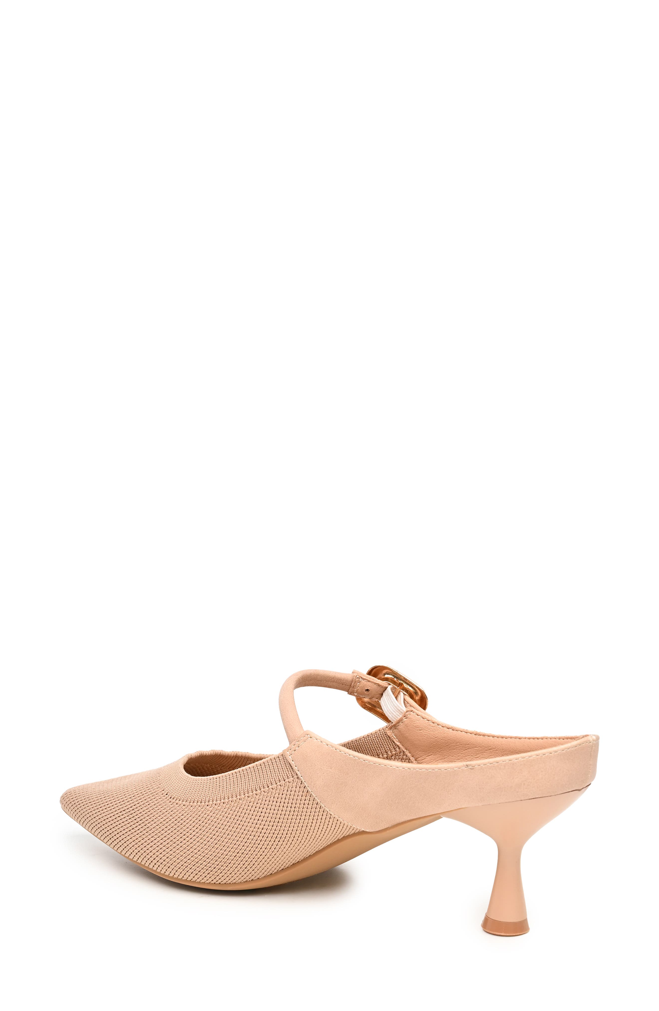 Lunah Pointed Toe Mary Jane Mule, Alternate, color, BEIGE KNIT