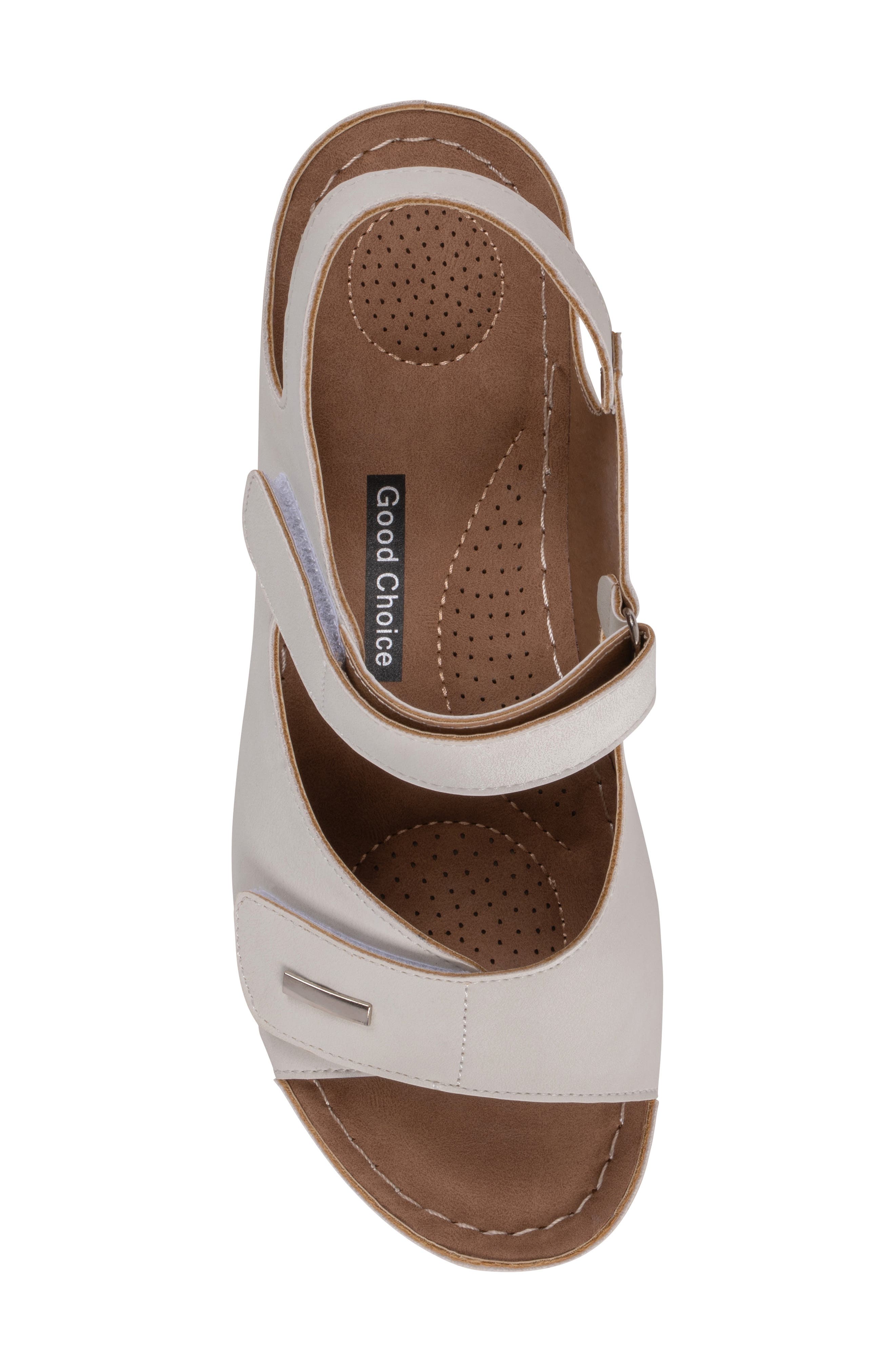 Keltie Wedge Sandal, Alternate, color, WHITE