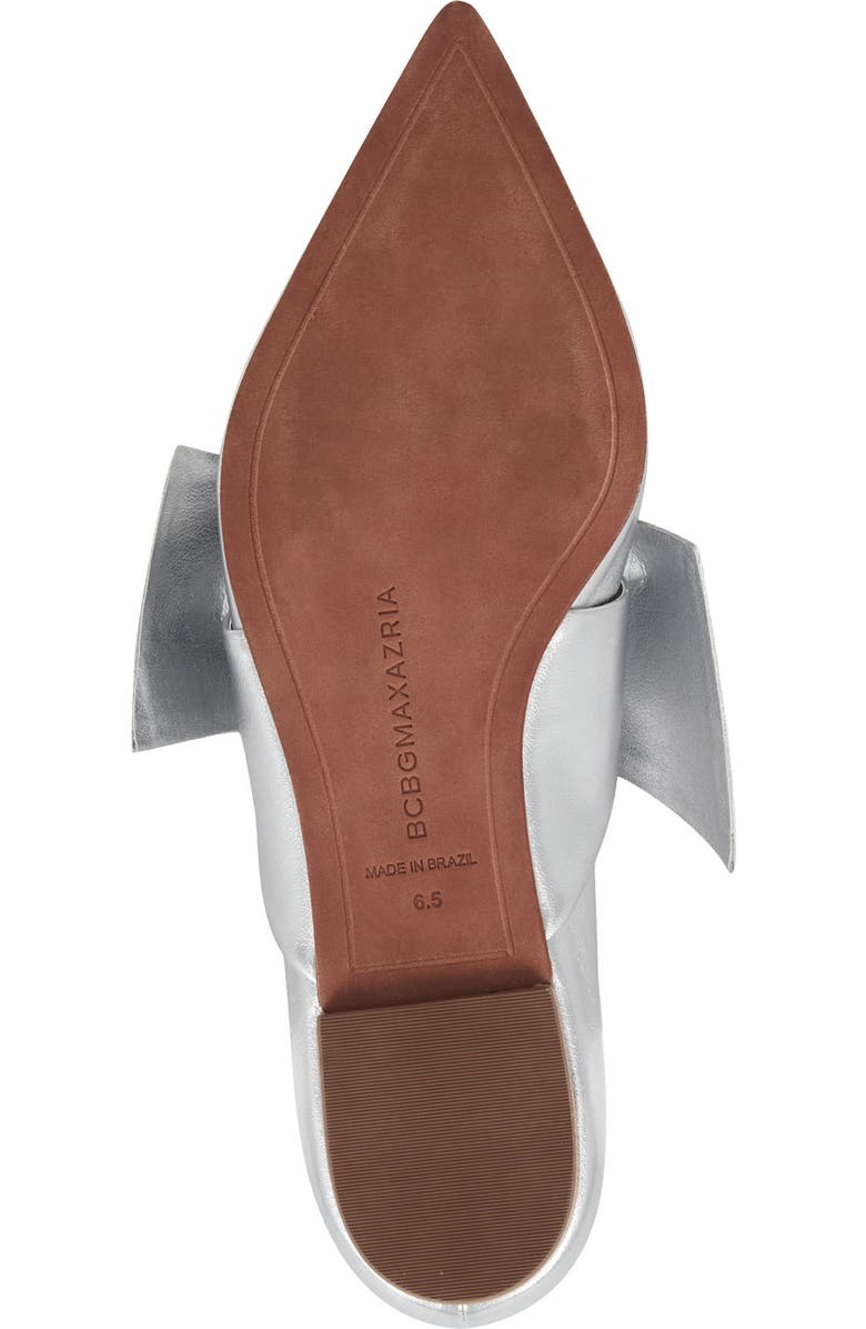 BCBGMAXAZRIA Prely Pointed Toe Flat, Alternate, color, Silver