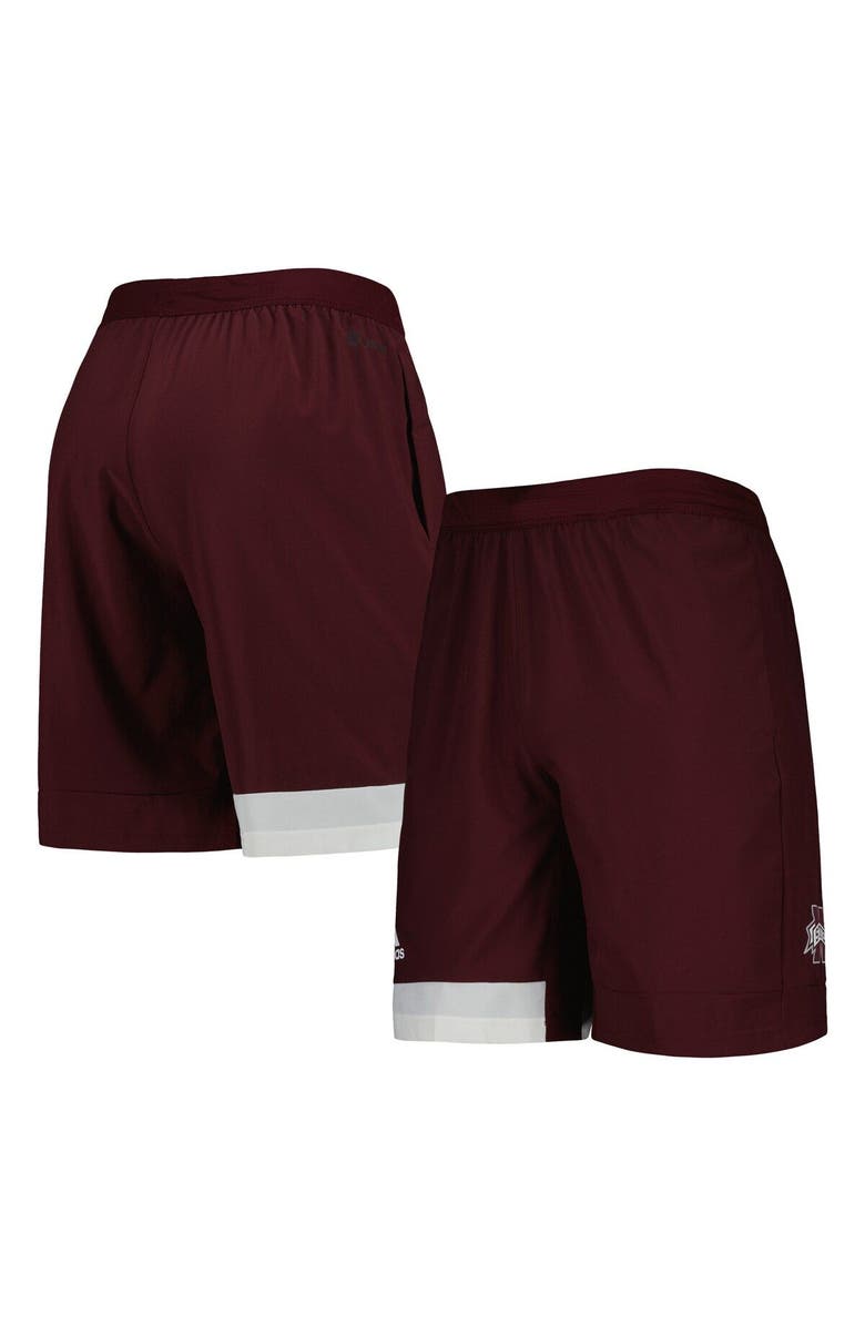adidas Men's adidas Maroon Mississippi State Bulldogs AEROREADY Training Shorts, Main, color, Maroon