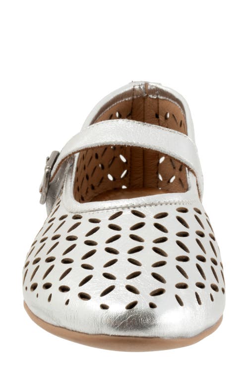 Bueno Kehlani Mary Jane Flat In Dark Silver