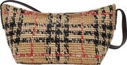 Burberry Mini Margate Raffia Shoulder Bag