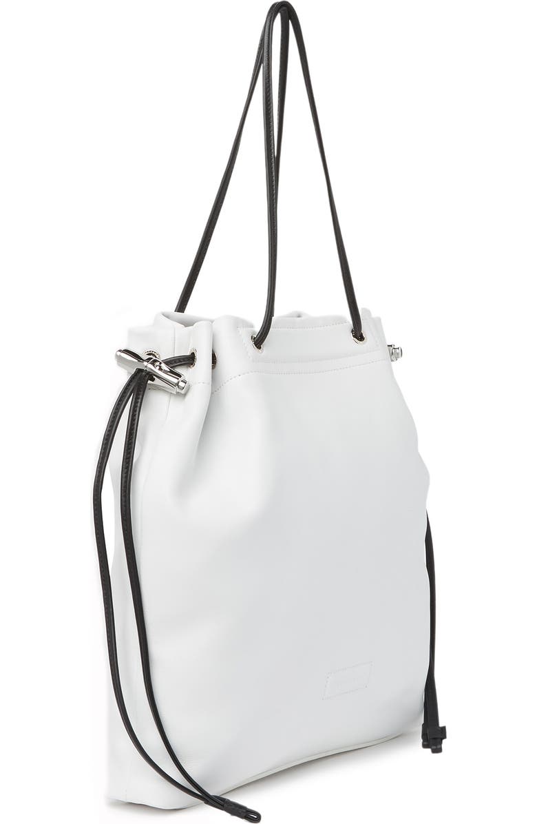 Longchamp Leather Drawstring Tote Bag, Alternate, color,