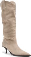 Free People Daisy Slouch Kitten Heel Leather Boot