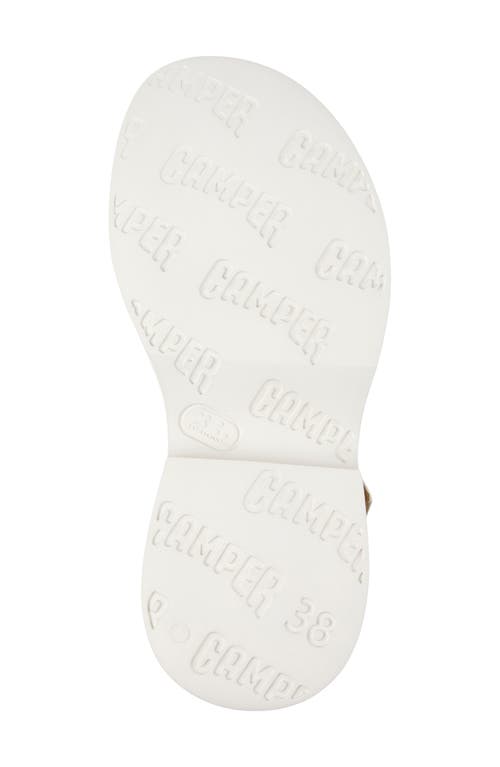 Camper Tasha Platform Sandal In White Natural