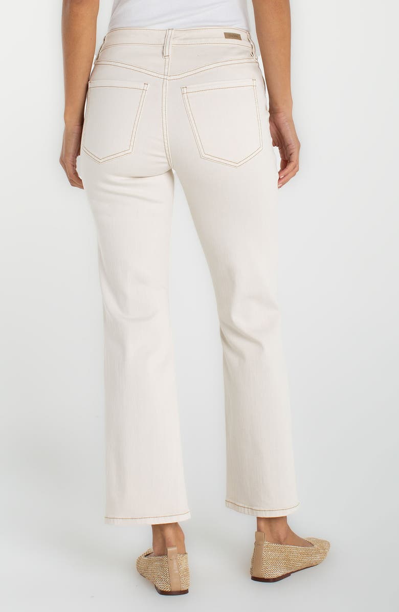 Liverpool Los Angeles Hannah Seamed Ankle Flare Utility Jeans, Alternate, color, Ecru Shore