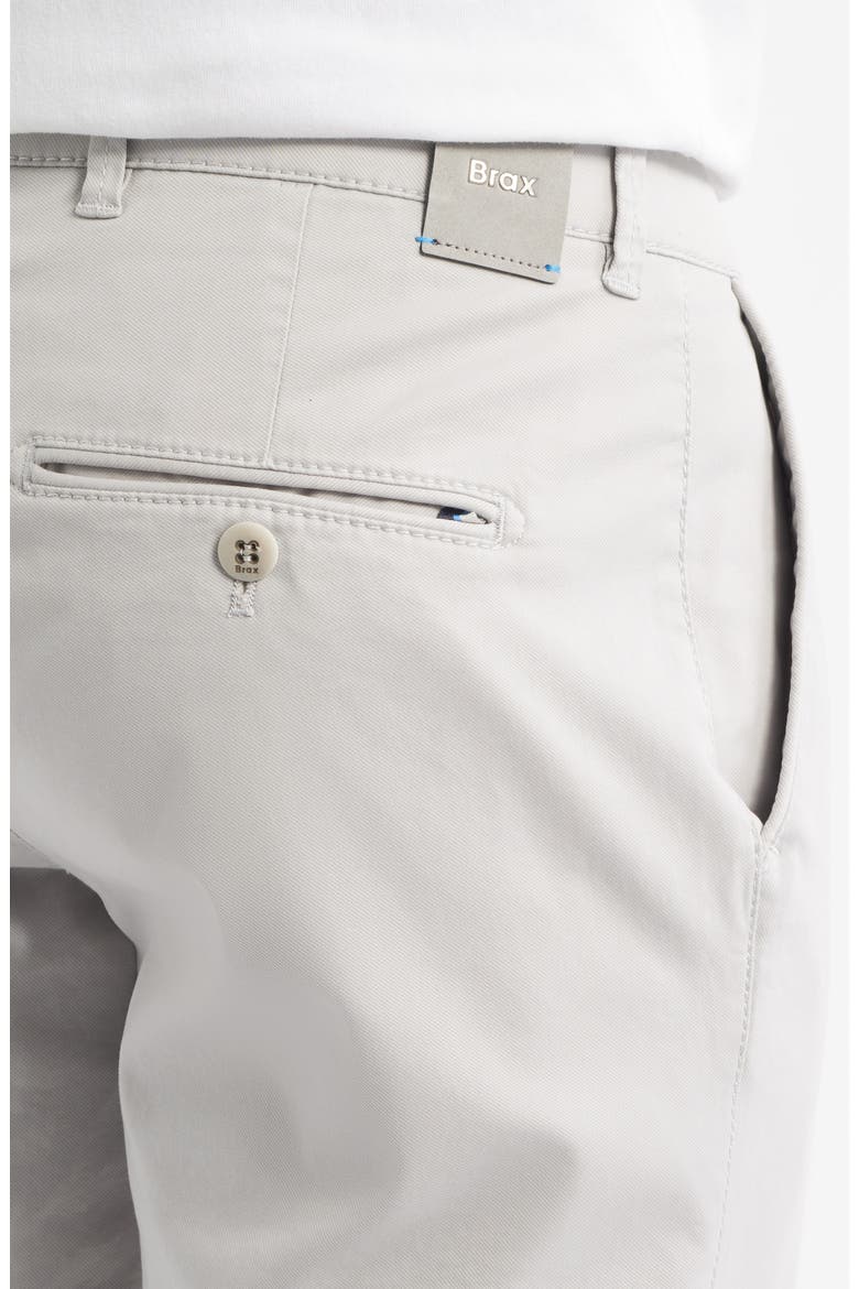 Fabio IDX Flat Front Modern Fit Cotton Blend Chinos, Alternate, color, PLATINUM