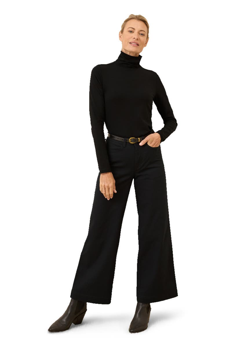 Pact Luxe Stretch Jersey Slim Turtleneck, Main, color, 
