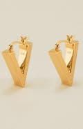 Gwen Beloti Lina Boxy Triangle Hoop Earring