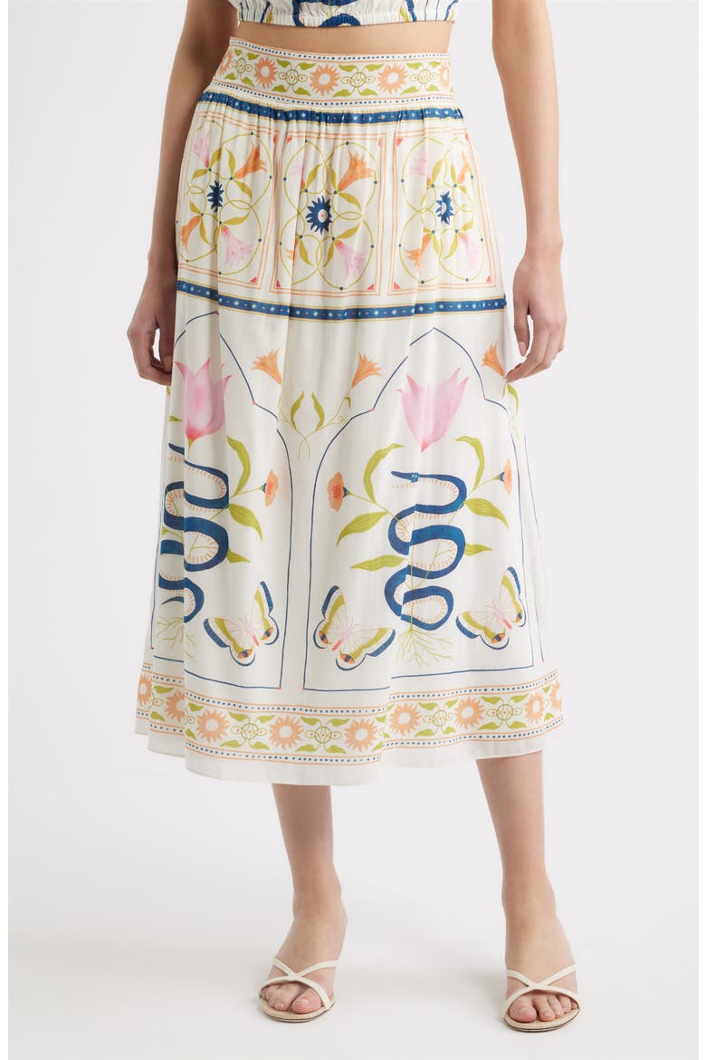 Elliott Print Midi Skirt, Main, color, MONTECITO PRINT