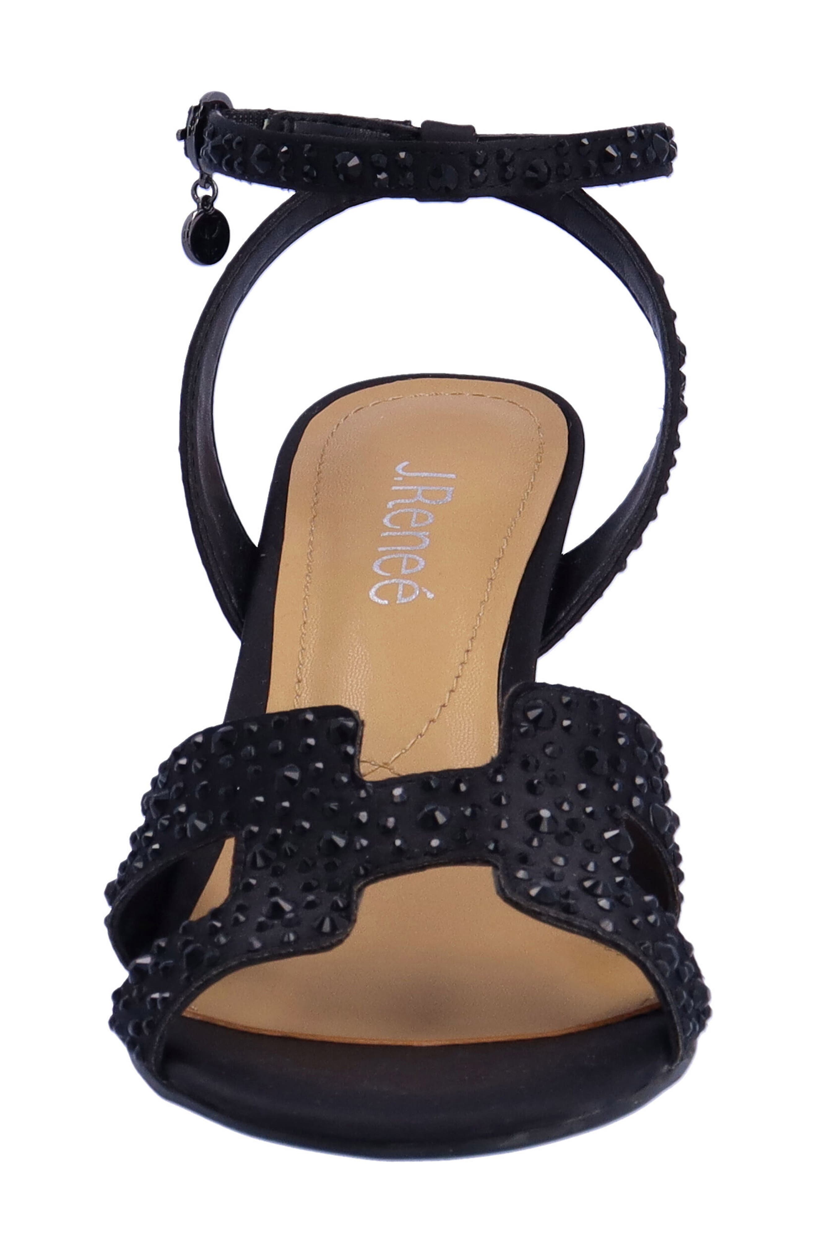 J. Reneé Sarlon Ankle Strap Sandal, Alternate, color, Black