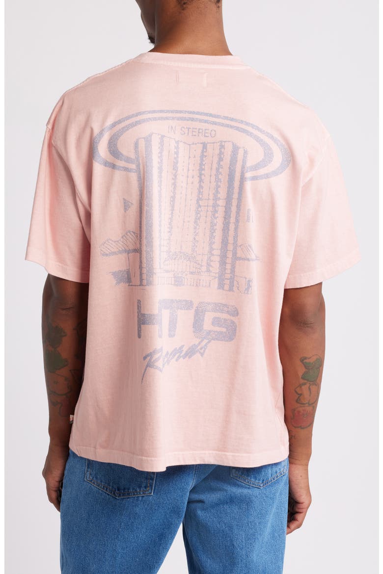 HTG Records Graphic T-Shirt, Alternate, color, PINK