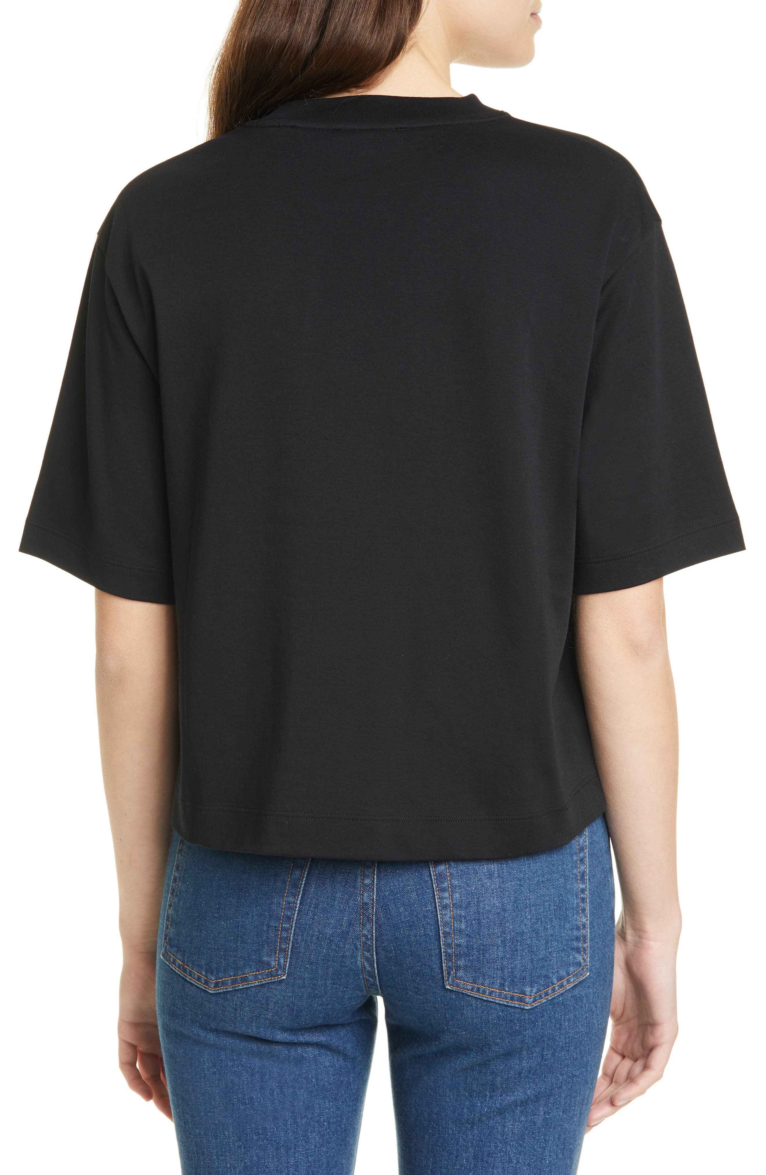 Wide Sleeve Crop Pima Cotton Tee - image 2