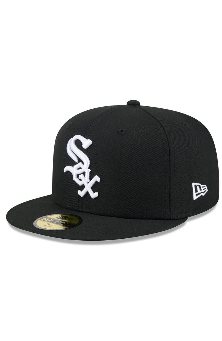 New Era Men's New Era  Black Chicago White Sox 2025 Jackie Robinson Day 59FIFTY Fitted Hat, Alternate, color, 