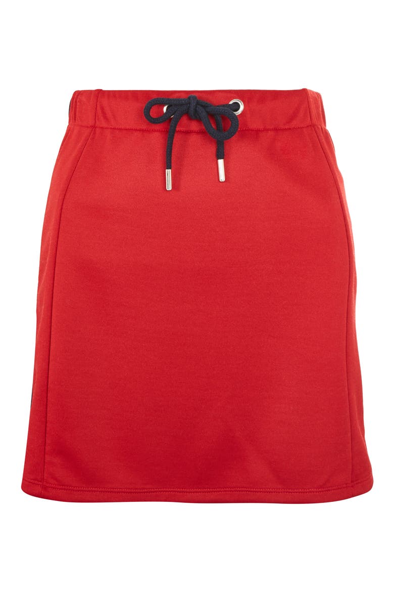 Sporty Popper Miniskirt, Alternate, color, RED MULTI