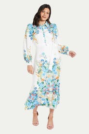 Wallis Floral Western Belted Midi Shirt Dress