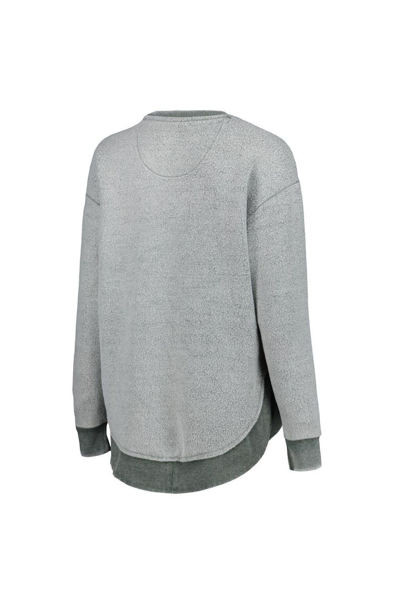 PRESSBOX Women's Pressbox Green Oregon Ducks Ponchoville Pullover Sweatshirt, Alternate, color, 