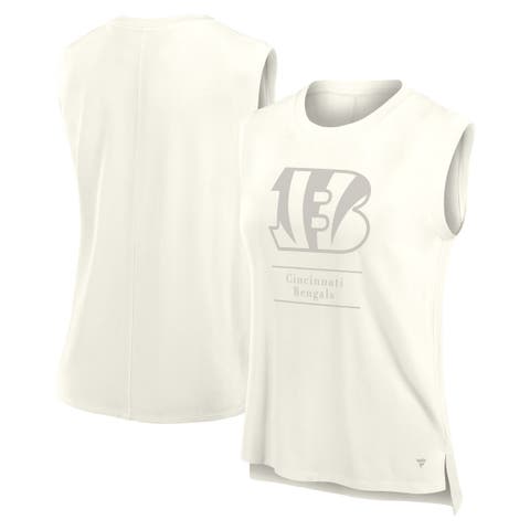 Women's Fanatics Cream Cincinnati Bengals Studio Embrace Tank Top