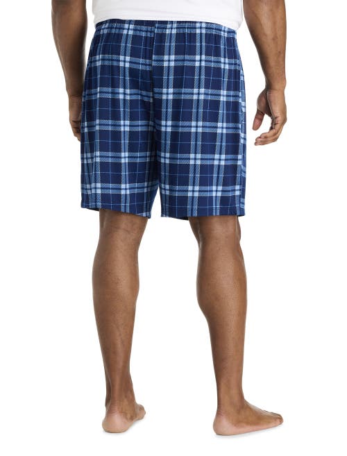 Harbor Bay By Dxl Big & Tall Plaid Lounge Shorts