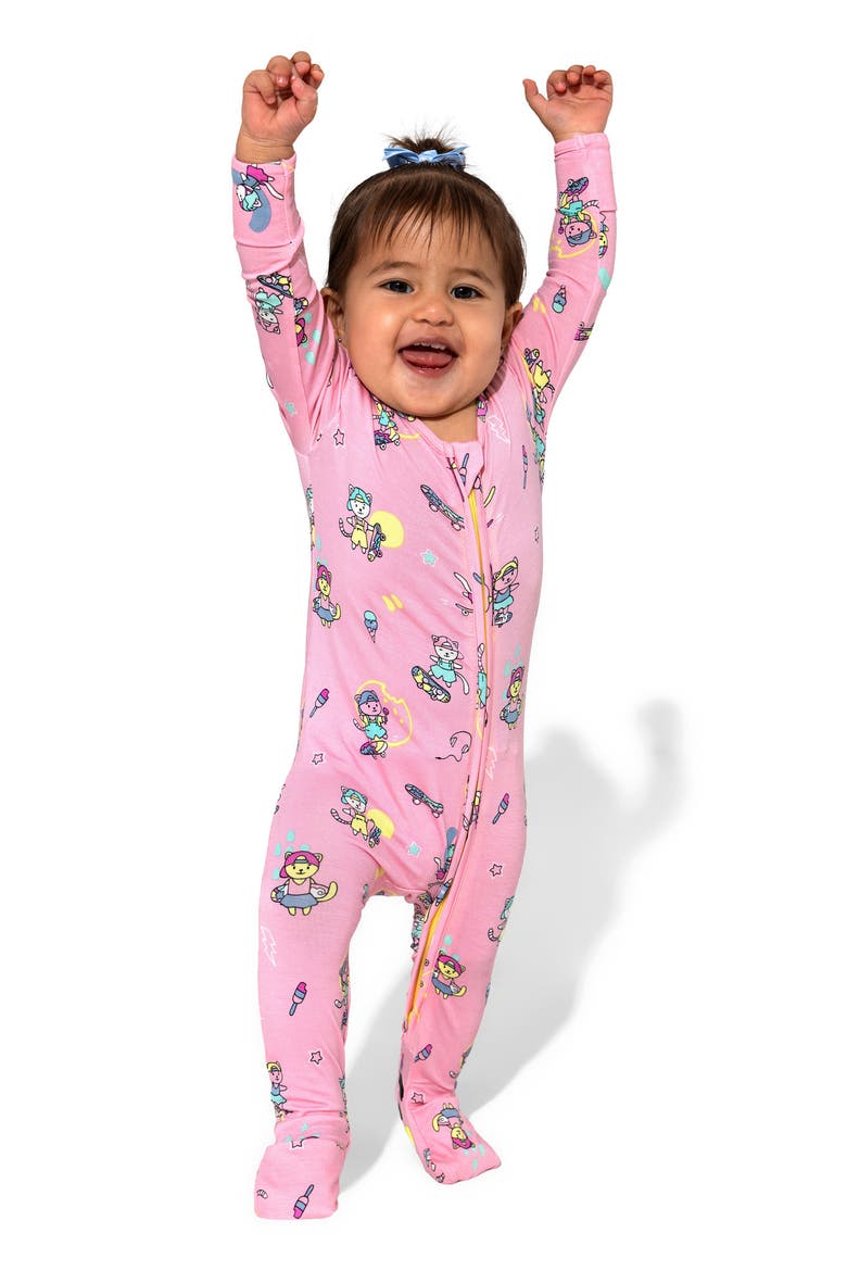 Baby Skater Kitty Convertible Footie, Alternate, color, Skater Kitty
