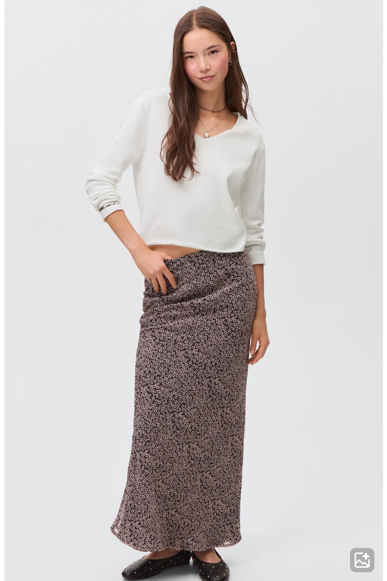 V-Neck Cotton Blend Sweater, Alternate, color, WHITE